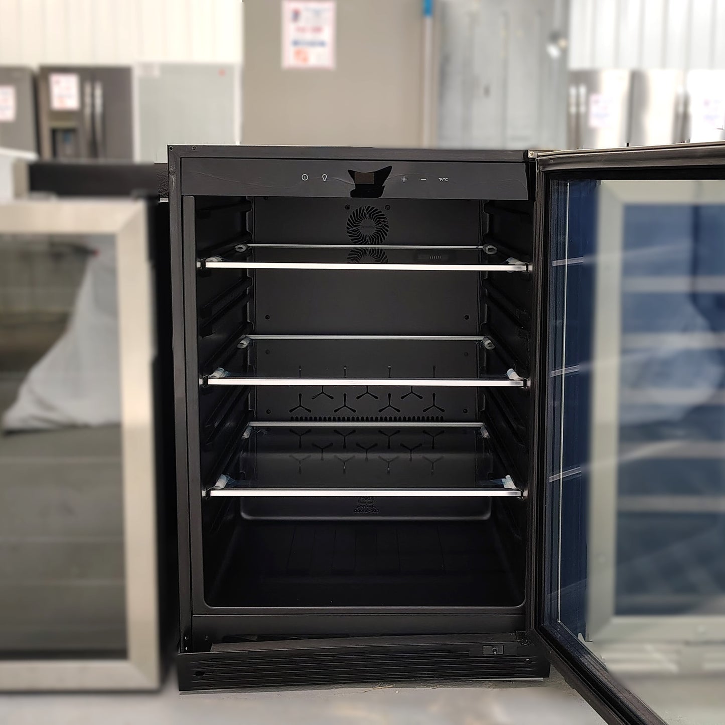 Frigidaire Gallery 5.3 cu. ft. Beverage Center Cooler with LED Temperature Controls and Display, Single Zone, Stainless Steel FGBC5334VS