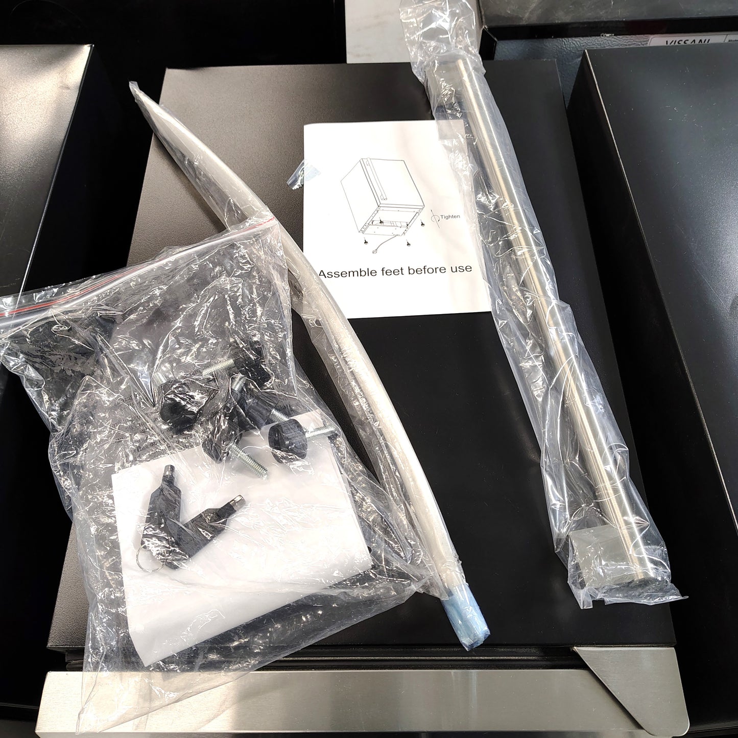 Nipus 15 in. Single Zone 30-Bottle Cellar Cooling Unit Built-In and Freestanding Wine Cooler 2 Handles Stainless Steel NPSING01