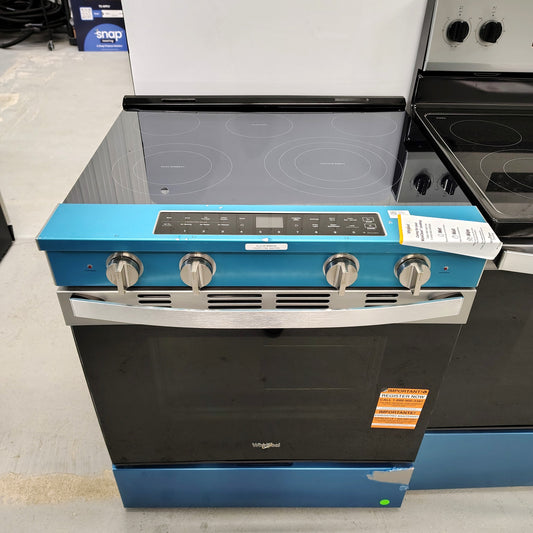 Whirlpool 30 in. 5-Burners Smart Slide-In Electric Range in Fingerprint Resistant Stainless Steel with No Preheat Air Fry WSES7530RZ0