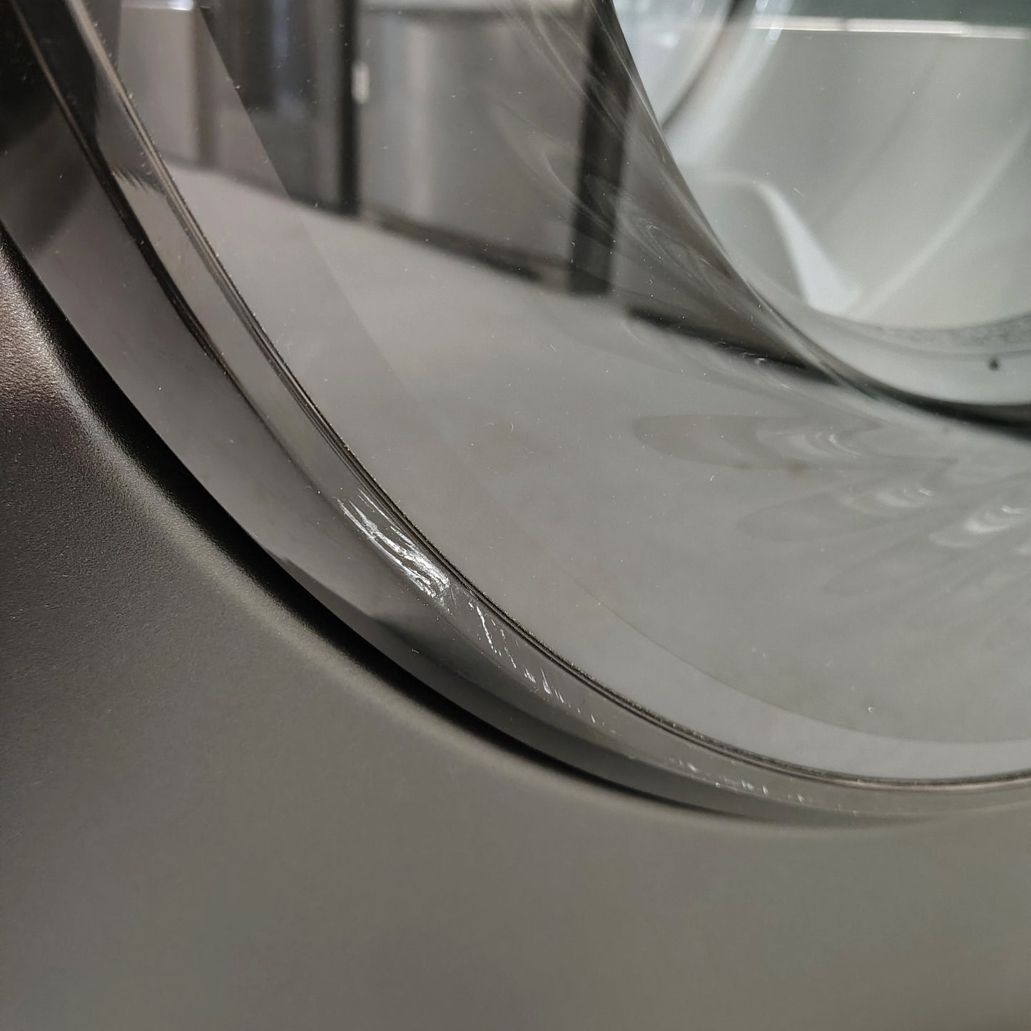 Whirlpool 7.4 cu. ft. vented Front Load Electric Dryer in Volcano Black with Wrinkle Shield Option WED5720RU0