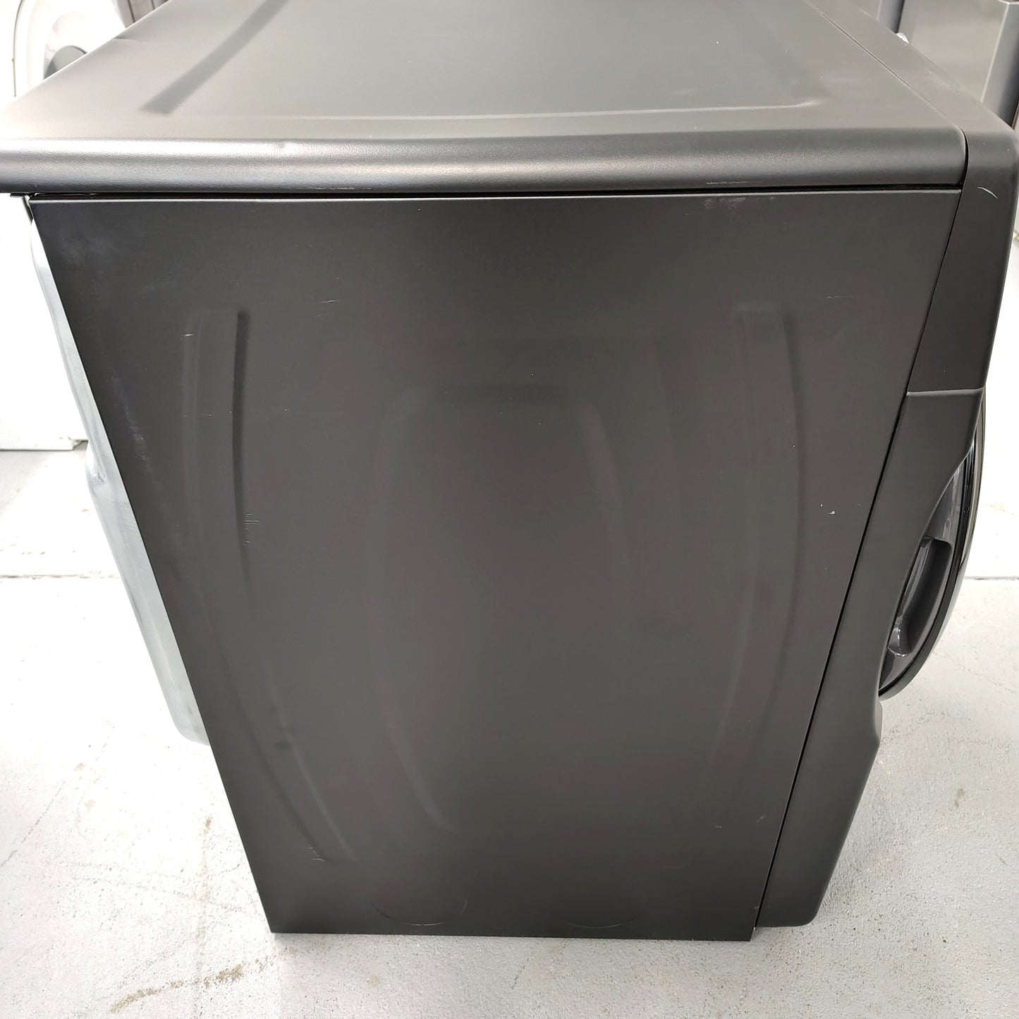 Whirlpool 7.4 cu. ft. vented Front Load Electric Dryer in Volcano Black with Wrinkle Shield Option WED5720RU0