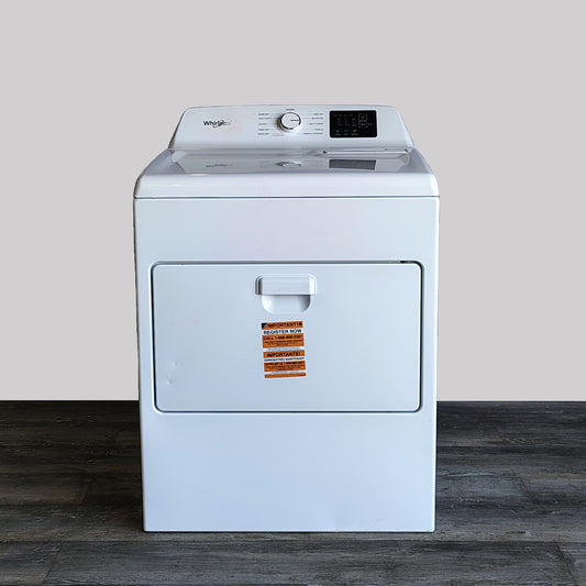 Whirlpool 7.0 cu. ft. Long Vented Front Load Electric Dryer in White with Adaptive Dry WED4105LSW