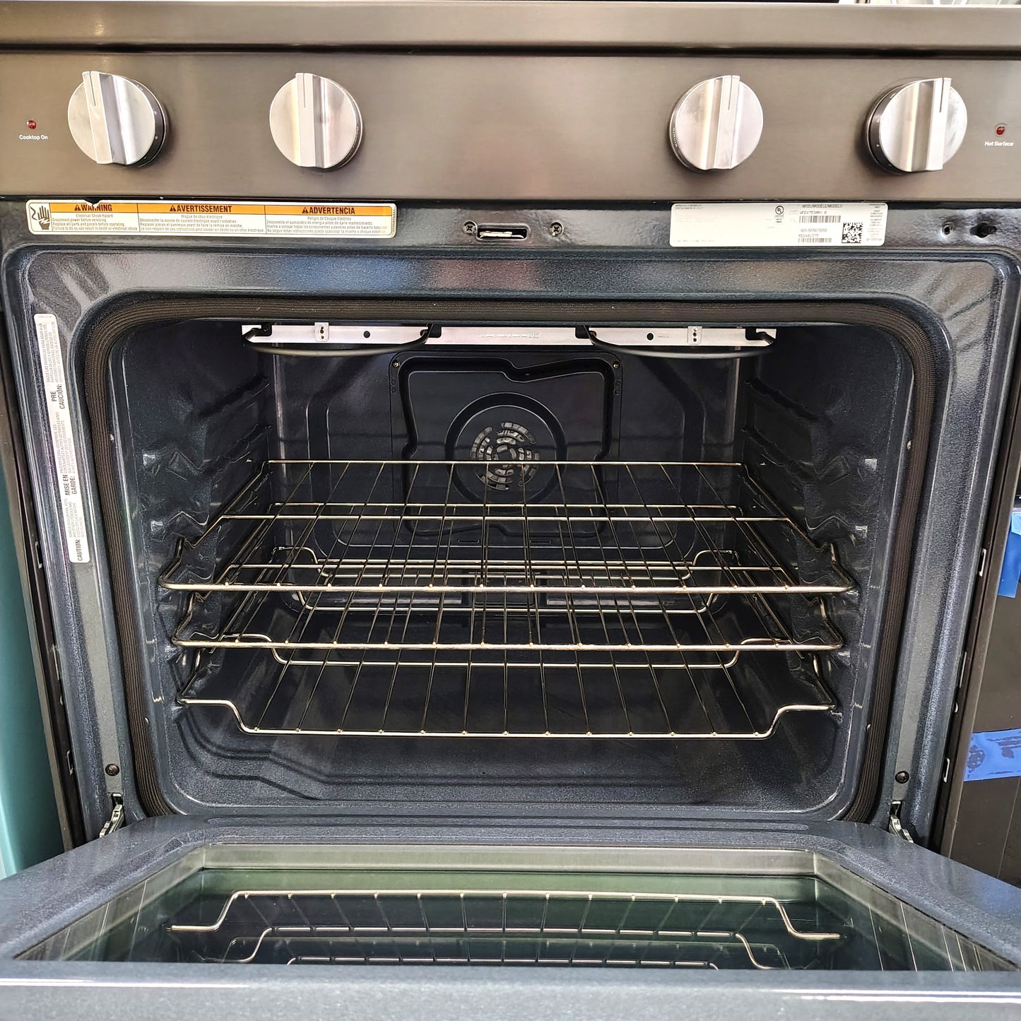 Whirlpool 30 in. 5-Element Electric Smart Range with Air Cooking Technology WFES7530RV