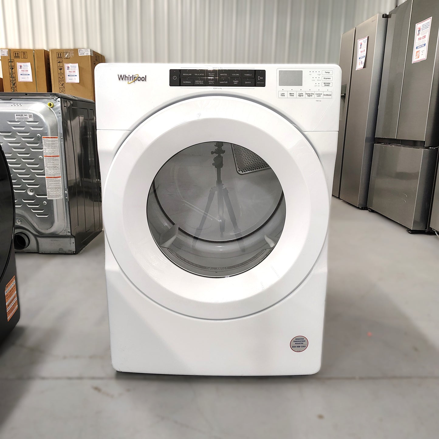 Whirlpool 7.4-cu ft Stackable Vented Electric Dryer in White WED5620HW2